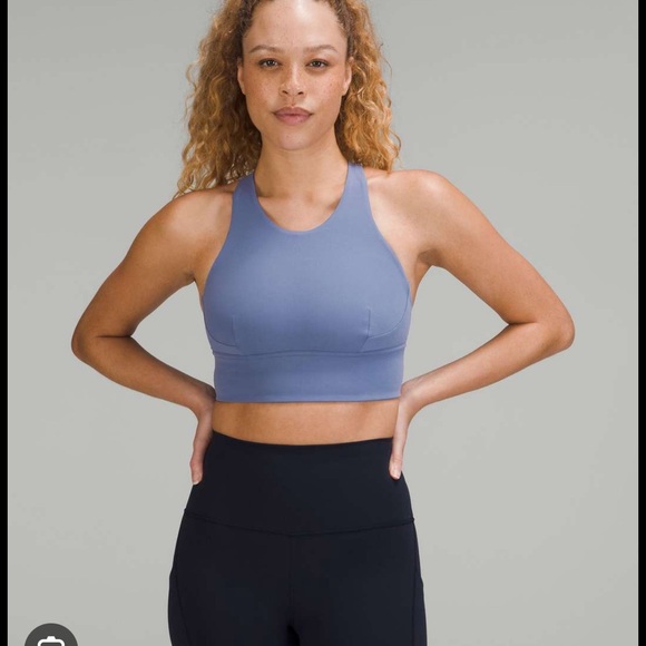 Lululemon Wunder Train Longline Bra, water drop, size 6 - Picture 1 of 7